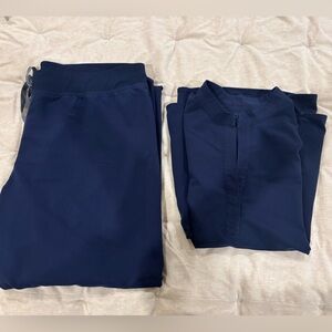 FIGS Navy Blue Scrub Set
